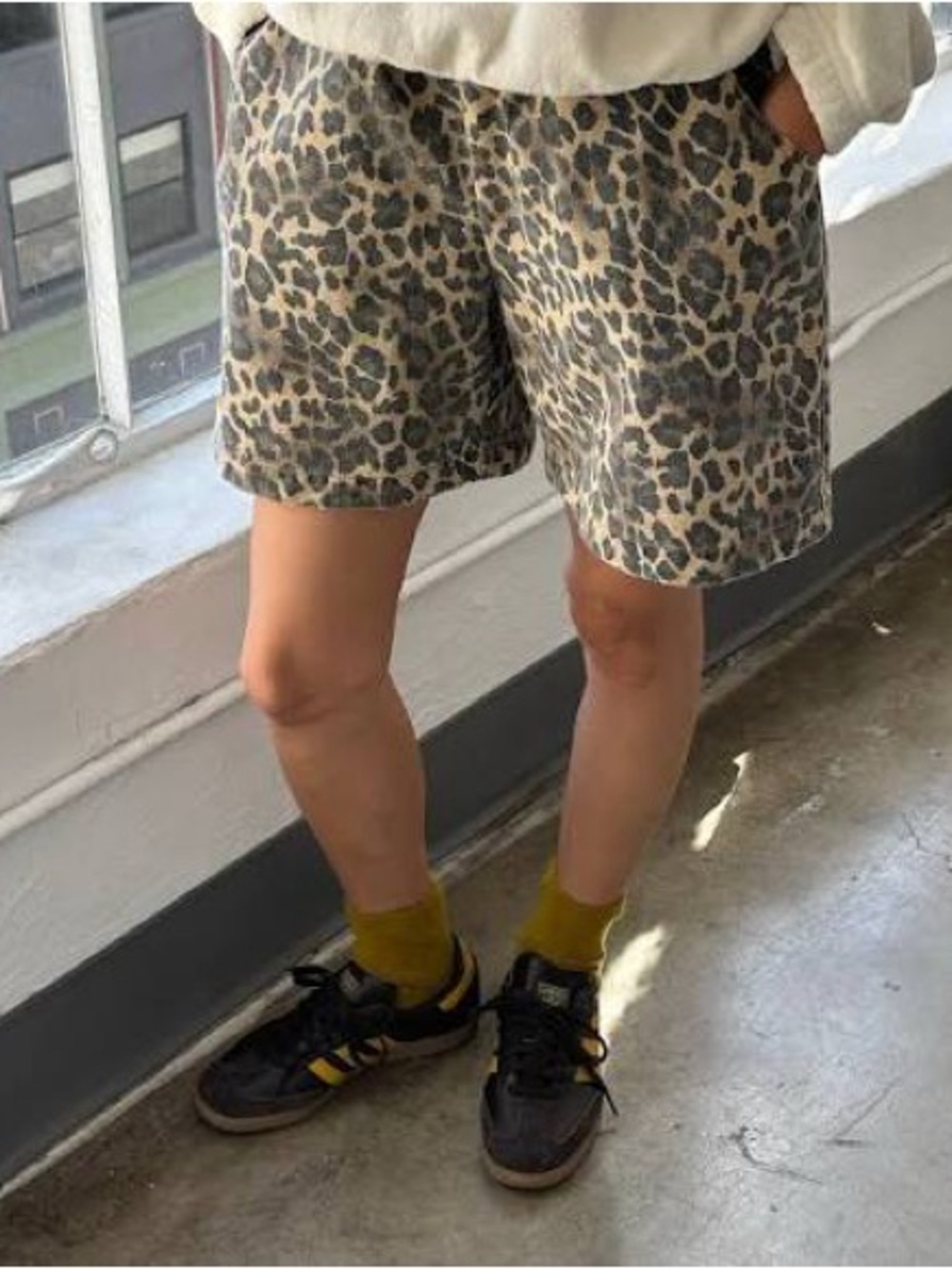 NWT Le Bon Shoppe City Short in Leopard (sold out)